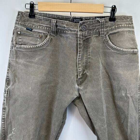 Kuhl Gray Vintage Distressed Ryder Straight Carpenter Pants 34X32 - Picture 2 of 16